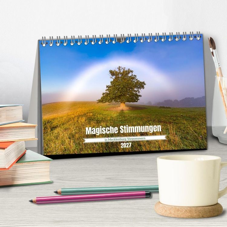 Produktbild: Magische Stimmungen in Mecklenburg-Vorpommern (Tischkalender 2027 DIN A5 quer), CALVENDO Monatskalender