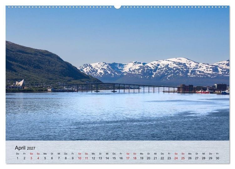 Produktbild: Norwegen Wo die Natur Geschichten erz&auml;hlt (hochwertiger Premium Wandkalender 2027 DIN A2 quer), Kunstdruck in Hochglanz