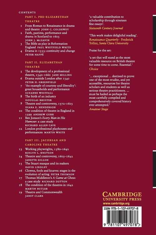 Produktbild: The Cambridge History of British Theatre