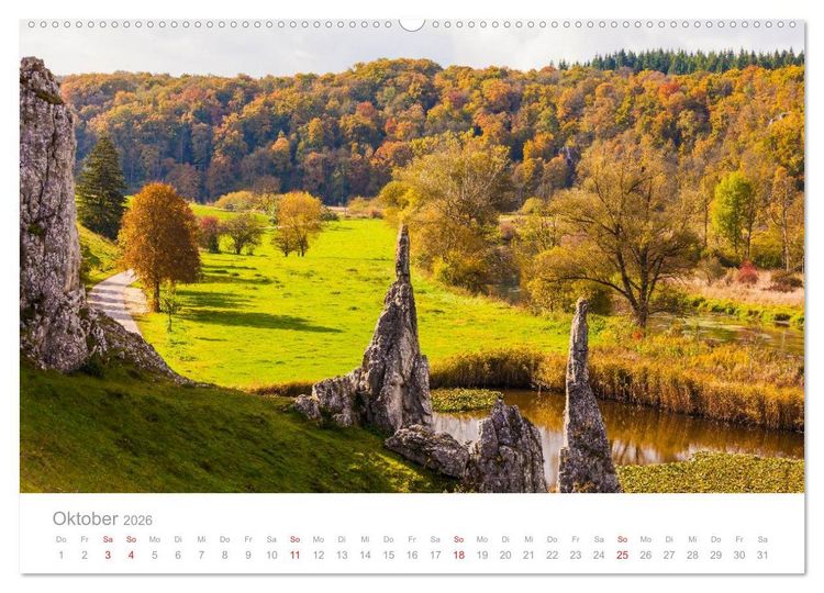 Produktbild: SCHW&Auml;BISCHE ALB W.Dieterich (Wandkalender 2026 DIN A2 quer), CALVENDO Monatskalender
