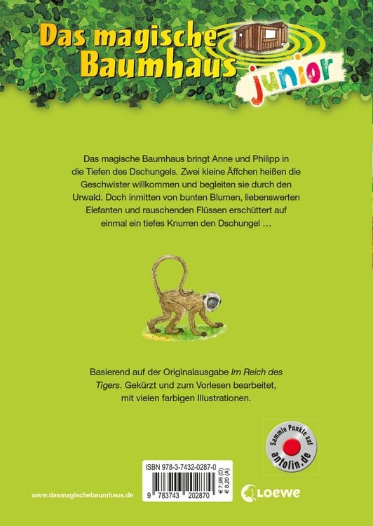 Produktbild: Das magische Baumhaus junior (Band 17) - Auf der Spur des Tigers