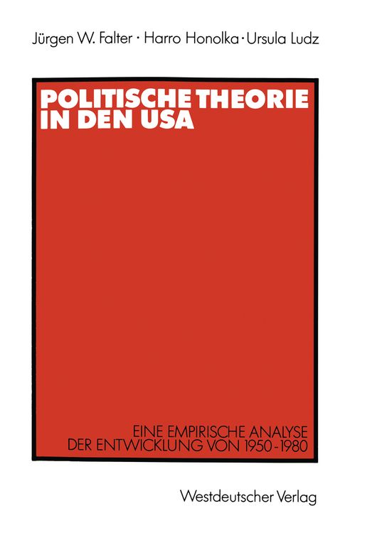 Produktbild: Politische Theorie in den USA