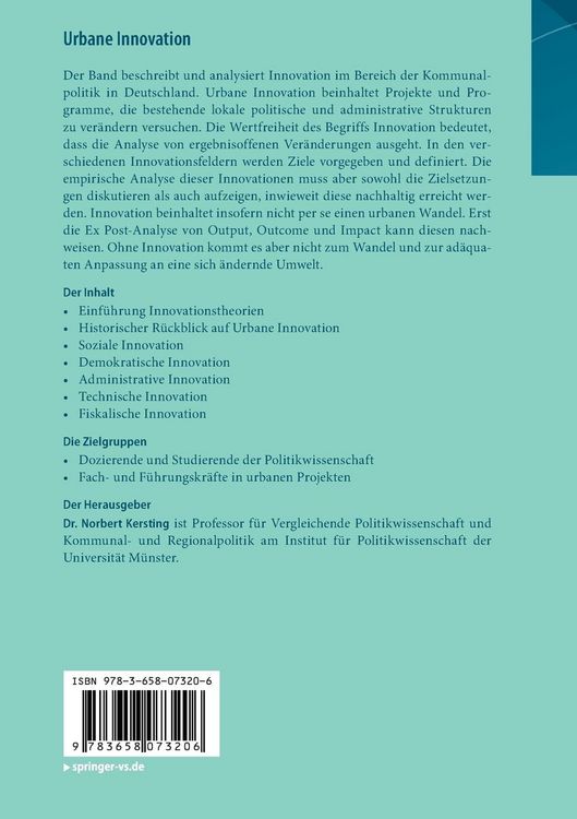 Produktbild: Urbane Innovation
