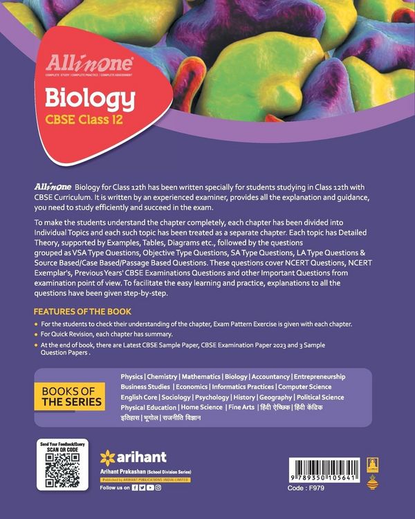 Produktbild: All In One Class 12th Biology for CBSE Exam 2024