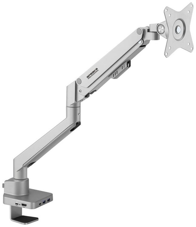 Produktbild: SpeaKa Professional Monitor-Tischhalterung SP-MM-600 1 Display(s) 43,2cm (17\") - 81,3cm (32\") Silber Rotierbar, Neigbar