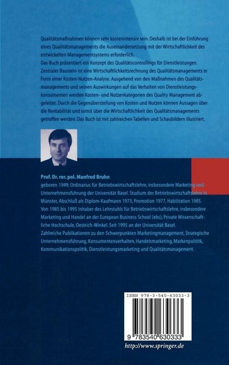 Produktbild: Wirtschaftlichkeit des Qualit&auml;tsmanagements