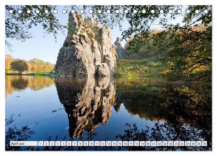 Produktbild: Das Weserbergland (Tischkalender 2026 DIN A5 quer), CALVENDO Monatskalender