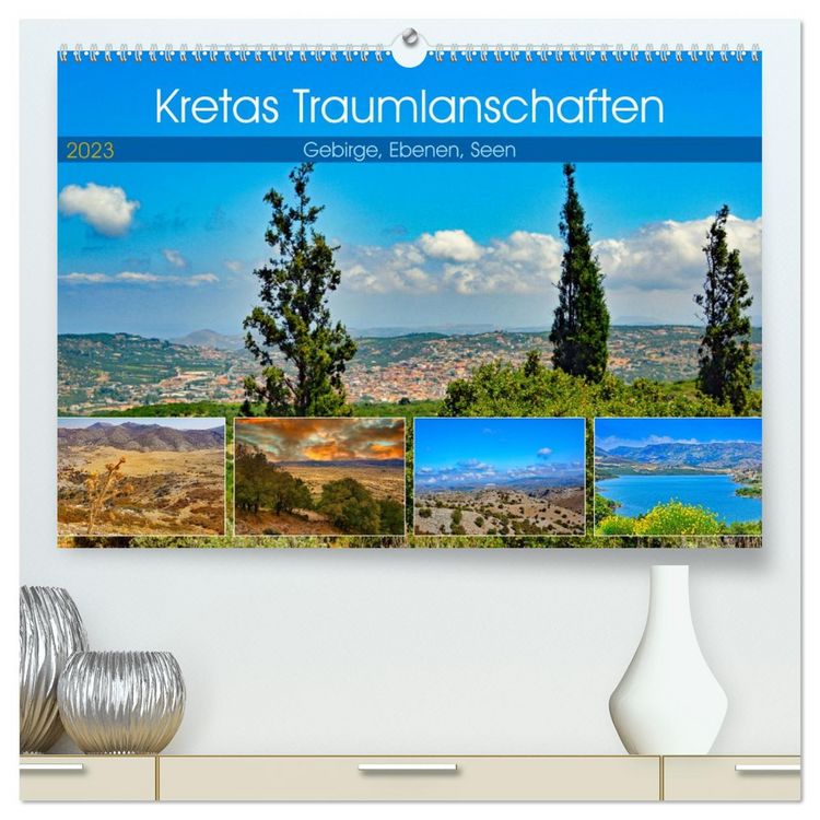 Produktbild: Kretas Traumlandschaften (hochwertiger Premium Wandkalender 2026 DIN A2 quer), Kunstdruck in Hochglanz