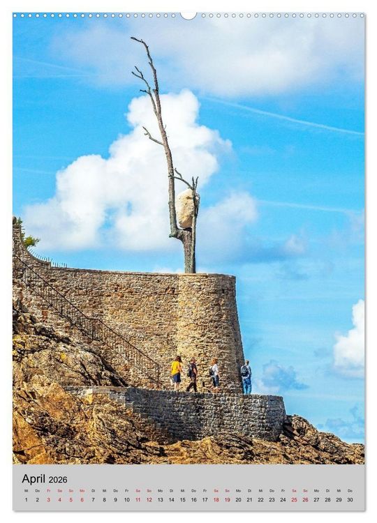 Produktbild: Reiseziele in der Bretagne (hochwertiger Premium Wandkalender 2026 DIN A2 hoch), Kunstdruck in Hochglanz