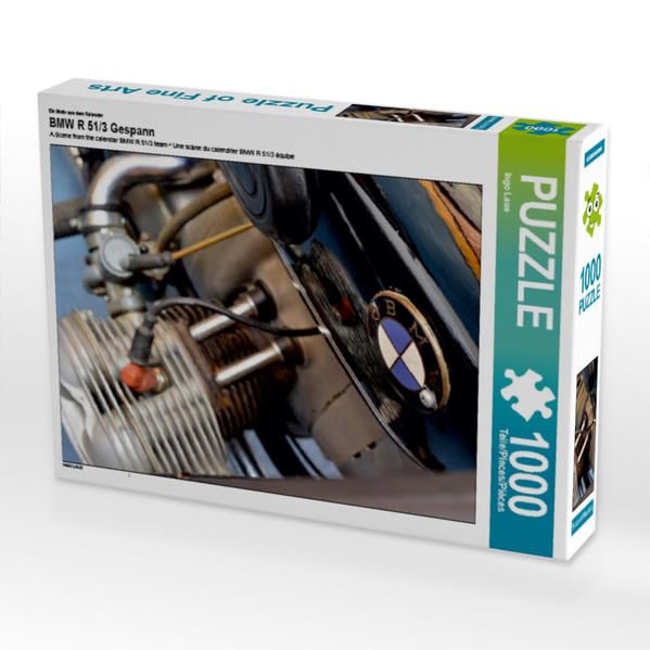 Produktbild: CALVENDO Puzzle BMW R 51/3 Gespann 1000 Teile Lege-Gr&ouml;&szlig;e 64 x 48 cm Foto-Puzzle Bild von Ingo Laue
