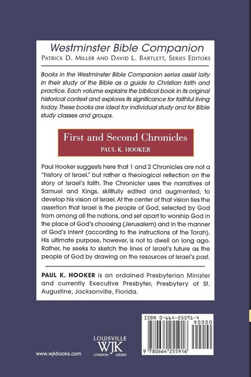 Produktbild: First and Second Chronicles