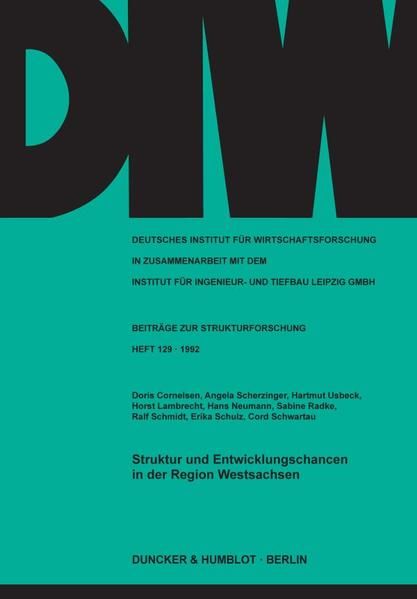Produktbild: Struktur und Entwicklungschancen in der Region Westsachsen.