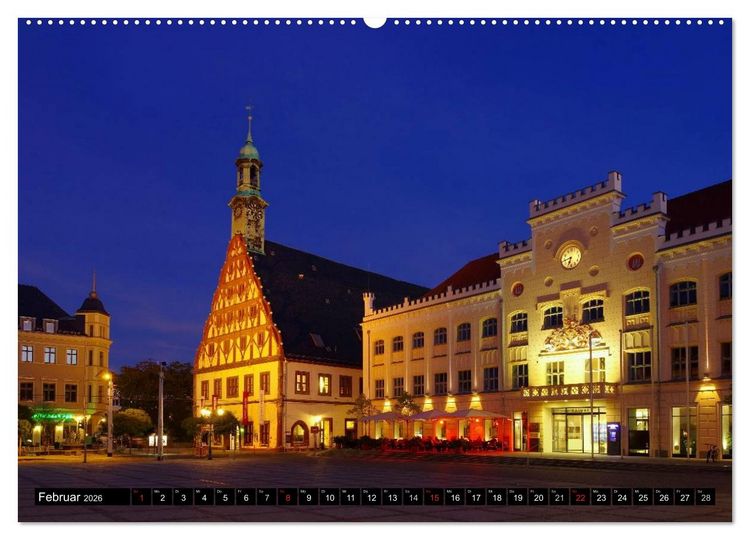 Produktbild: Zwickau - Stadt an der Mulde (hochwertiger Premium Wandkalender 2026 DIN A2 quer), Kunstdruck in Hochglanz