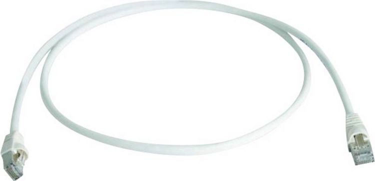 Produktbild: Teleg&auml;rtner 100007991 RJ45 Patchkabel CAT 6a S/FTP 1.00 m Wei&szlig; Flammwidrig, Halogenfrei, UL-zertifiziert 1 St.