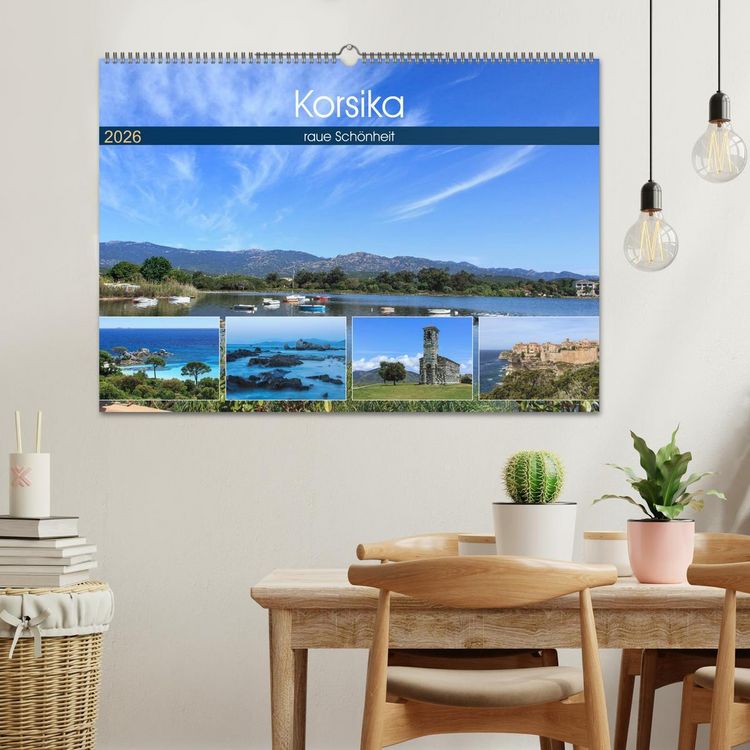 Produktbild: Korsika - raue Sch&ouml;nheit (Wandkalender 2026 DIN A2 quer), CALVENDO Monatskalender