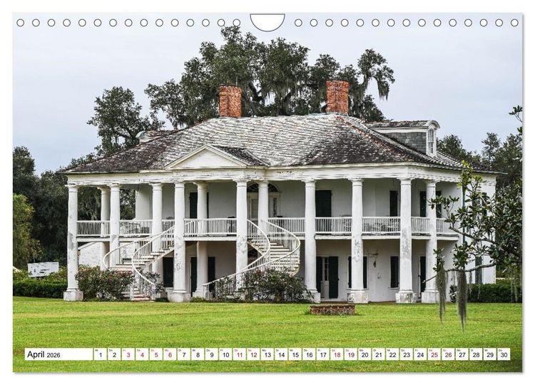 Produktbild: Louisiana - S&uuml;mpfe und Plantagenh&auml;user (Wandkalender 2026 DIN A4 quer), CALVENDO Monatskalender