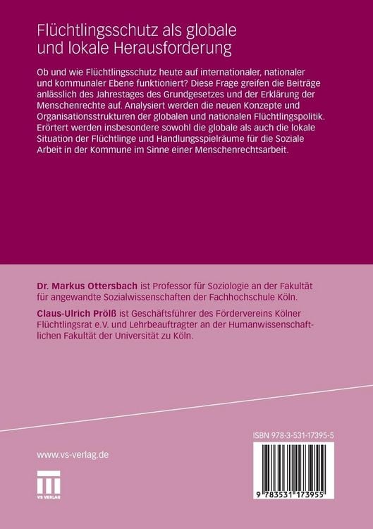Produktbild: Fl&uuml;chtlingsschutz als globale und lokale Herausforderung