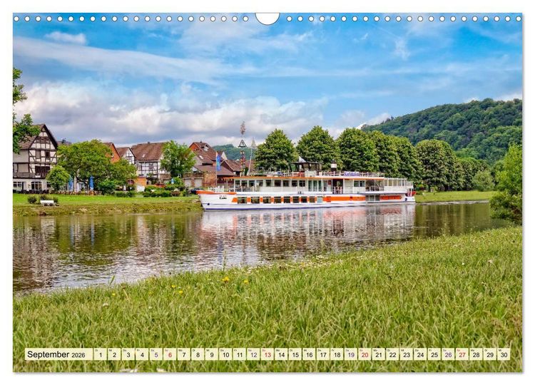 Produktbild: Bodenwerder - entz&uuml;ckende M&uuml;nchhausen-Stadt an der Oberweser (Wandkalender 2026 DIN A3 quer), CALVENDO Monatskalender