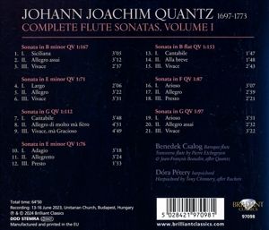 Produktbild: Quantz:Complete Flute Sonatas,Volume 1