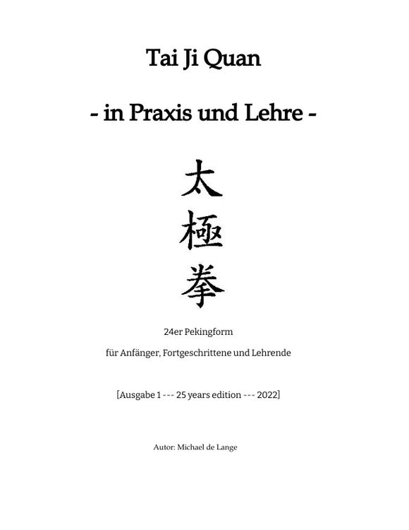 Produktbild: Tai Ji Quan - in Praxis und Lehre -