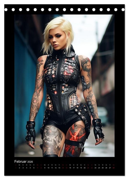 Produktbild: Cybergirls (Tischkalender 2026 DIN A5 hoch), CALVENDO Monatskalender