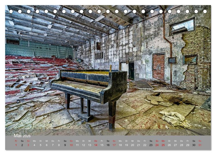 Produktbild: Tschernobyl - In der Sperrzone (Tischkalender 2026 DIN A5 quer), CALVENDO Monatskalender