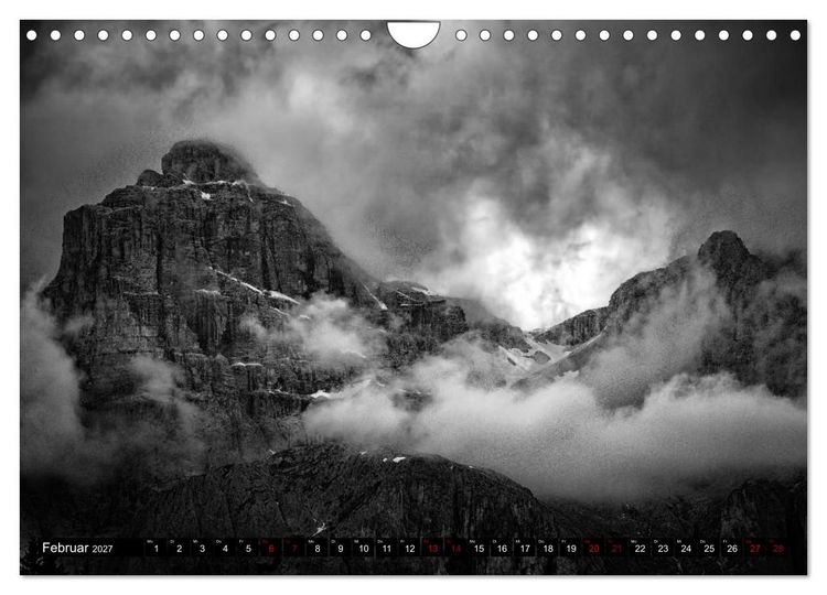 Produktbild: Dramatik in SW (Wandkalender 2027 DIN A4 quer), CALVENDO Monatskalender