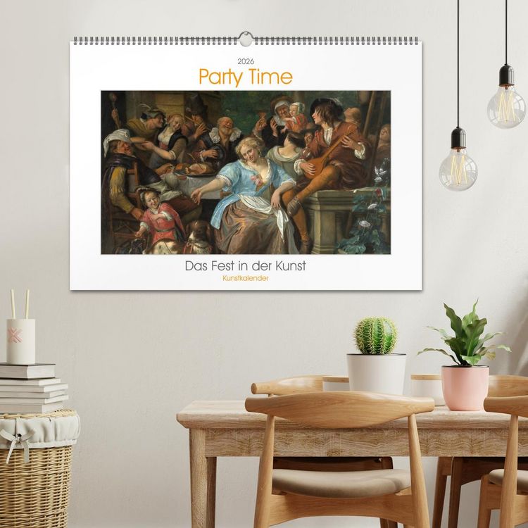 Produktbild: Party Time - Das Fest in der Kunst Kunstkalender (Wandkalender 2026 DIN A2 quer), CALVENDO Monatskalender
