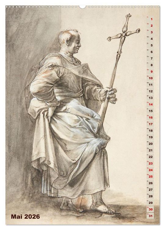 Produktbild: Jesus und die zw&ouml;lf Apostel (hochwertiger Premium Wandkalender 2026 DIN A2 hoch), Kunstdruck in Hochglanz