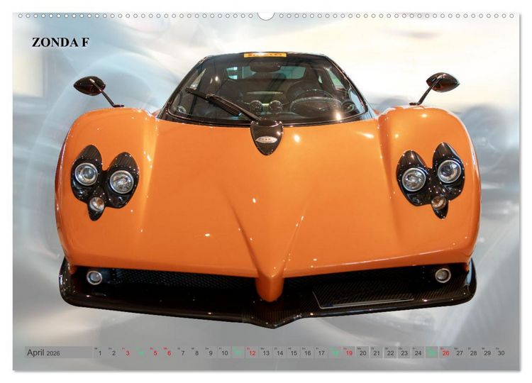 Produktbild: Pagani italienische Automobilkunst (hochwertiger Premium Wandkalender 2026 DIN A2 quer), Kunstdruck in Hochglanz