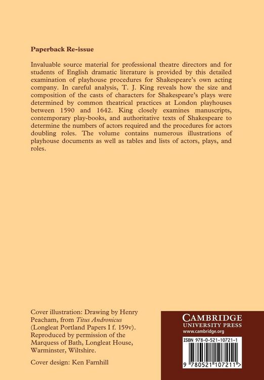 Produktbild: Casting Shakespeare's Plays