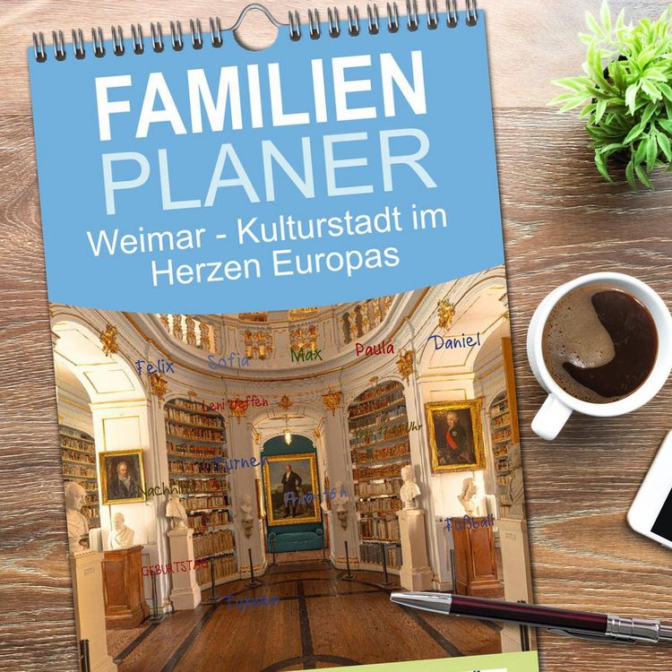Produktbild: Familienplaner 2026 - Weimar - Kulturstadt im Herzen Europas mit 5 Spalten (Wandkalender, 21 x 45 cm) CALVENDO