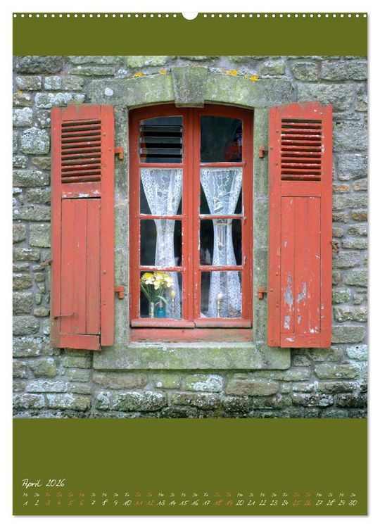 Produktbild: Alte Fenster (Wandkalender 2026 DIN A2 hoch), CALVENDO Monatskalender
