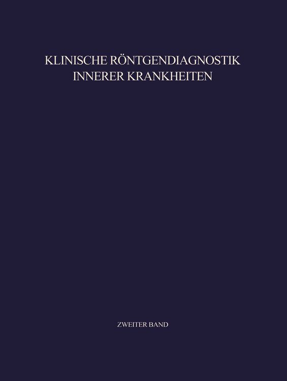 Produktbild: Klinische R&ouml;ntgendiagnostik Innerer Krankheiten