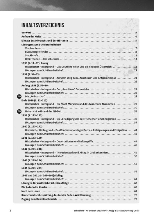 Produktbild: Als die Welt uns geh&ouml;rte &ndash; Liz Kessler &ndash; Lehrerheft