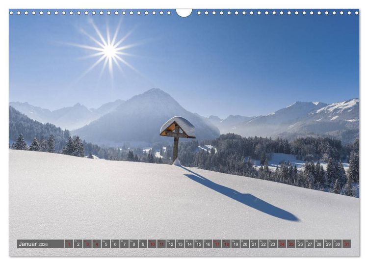 Produktbild: Faszination Oberallg&auml;u (Wandkalender 2026 DIN A3 quer), CALVENDO Monatskalender