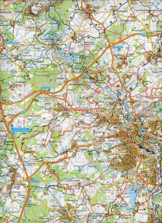 Produktbild: Hofer Land, Landkreis Hof 1 : 50 000. Fritsch Wanderkarte