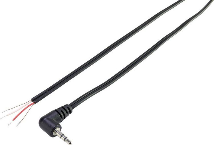 Produktbild: TRU COMPONENTS 93038c443 Klinken-Steckverbinder 3.5 mm Klinkenstecker 3.5 mm - offene Kabelenden Stereo 1 St.