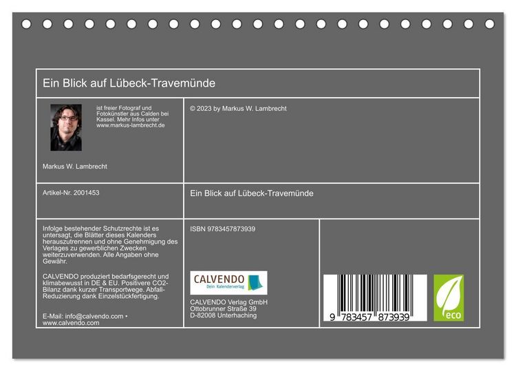 Produktbild: Ein Blick auf L&uuml;beck-Travem&uuml;nde (Tischkalender 2026 DIN A5 quer), CALVENDO Monatskalender