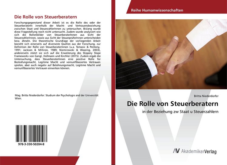 Produktbild: Die Rolle von Steuerberatern