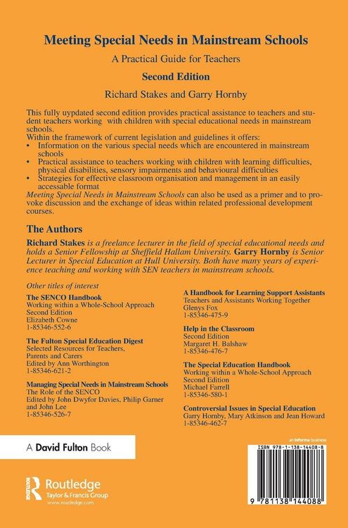 Produktbild: Meeting Special Needs in Mainstream Schools