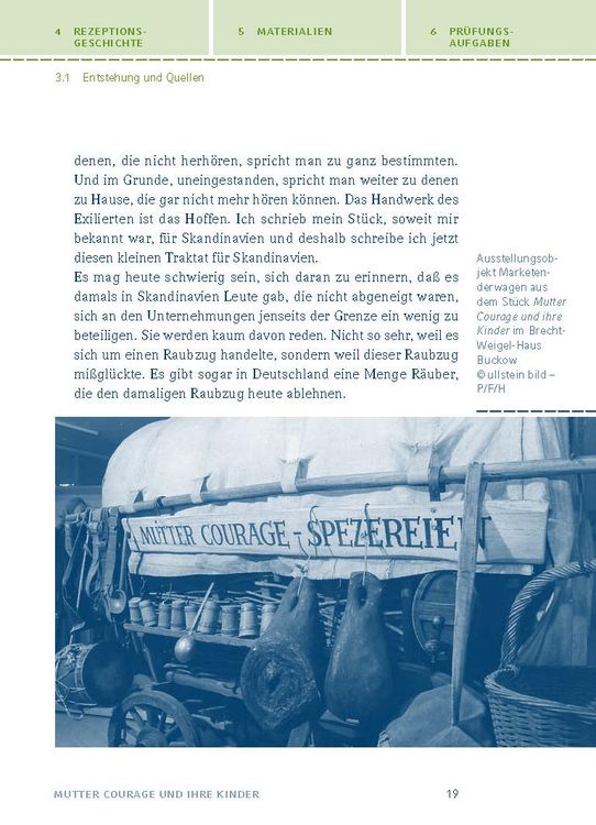 Mutter Courage und ihre Kinder von Bertolt Brecht.