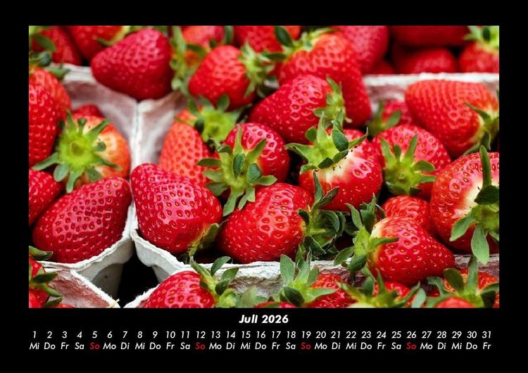 Produktbild: Obstkalender 2026 Fotokalender DIN A3