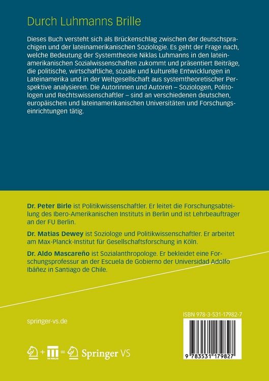 Produktbild: Durch Luhmanns Brille