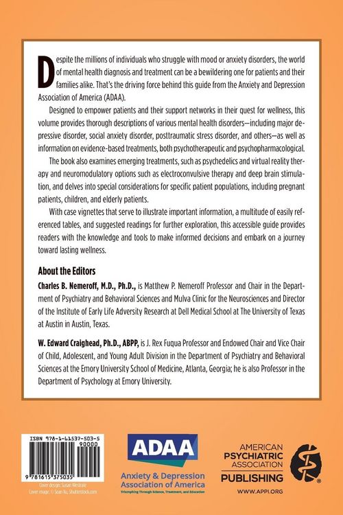 Produktbild: Anxiety and Depression Association of America Patient Guide to Mood and Anxiety Disorders