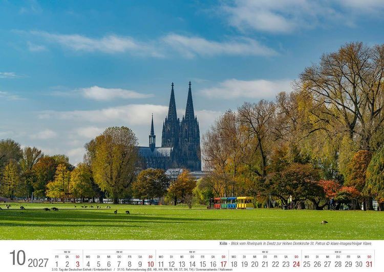 Produktbild: K&ouml;ln 2027 Bildkalender A4 quer, spiralgebunden