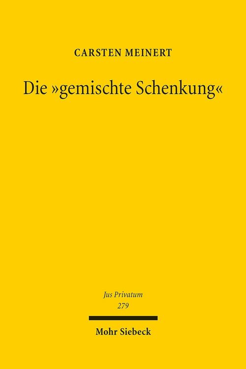 Produktbild: Die 'gemischte Schenkung'