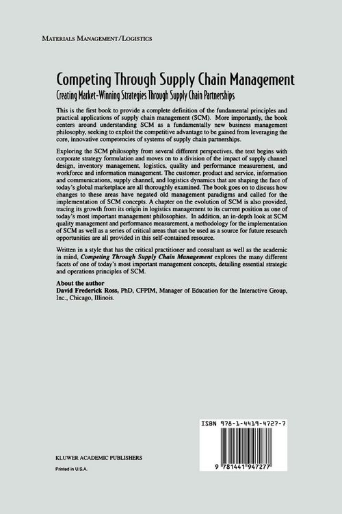 Produktbild: Competing Through Supply Chain Management