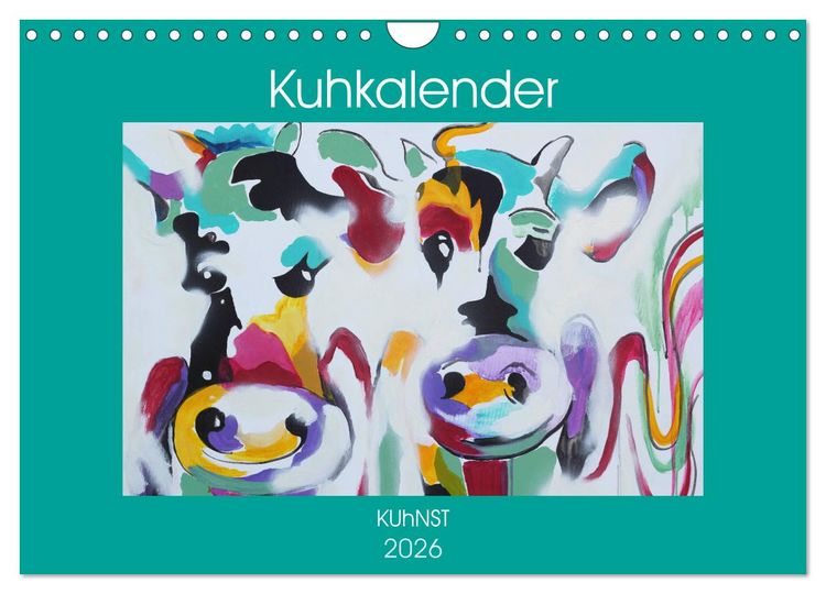 Produktbild: Kuhkalender (Wandkalender 2026 DIN A4 quer), CALVENDO Monatskalender