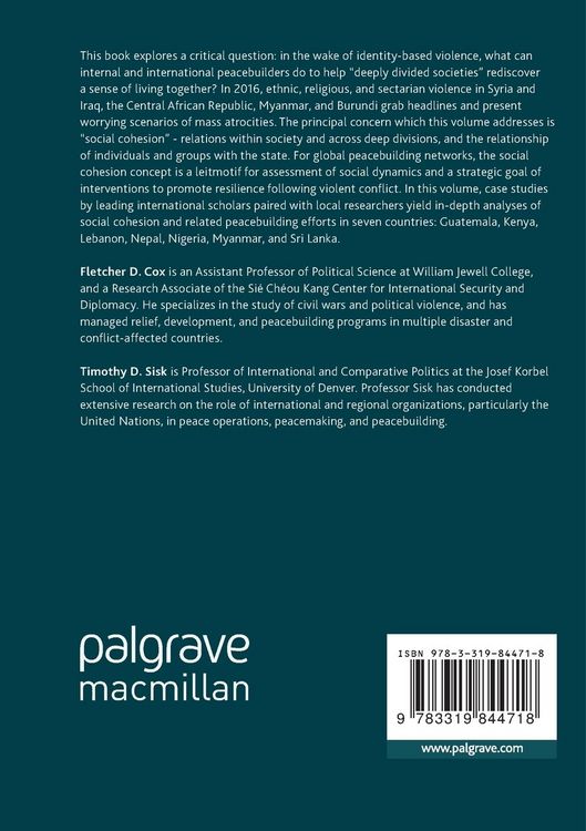 Produktbild: Peacebuilding in Deeply Divided Societies